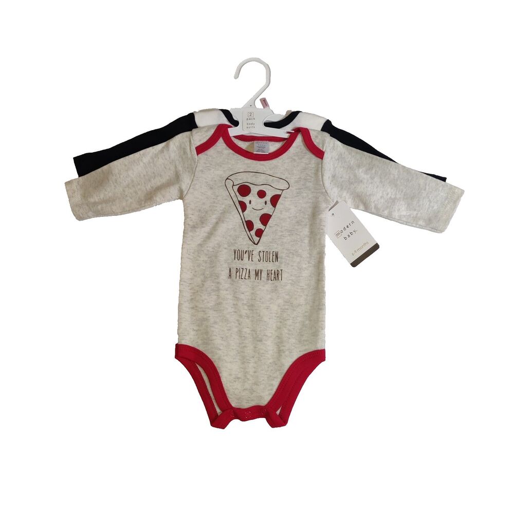 Modern Baby 6-9mth 2pk Long Sleeve Jumpers Toddler 100% Cotton NEW